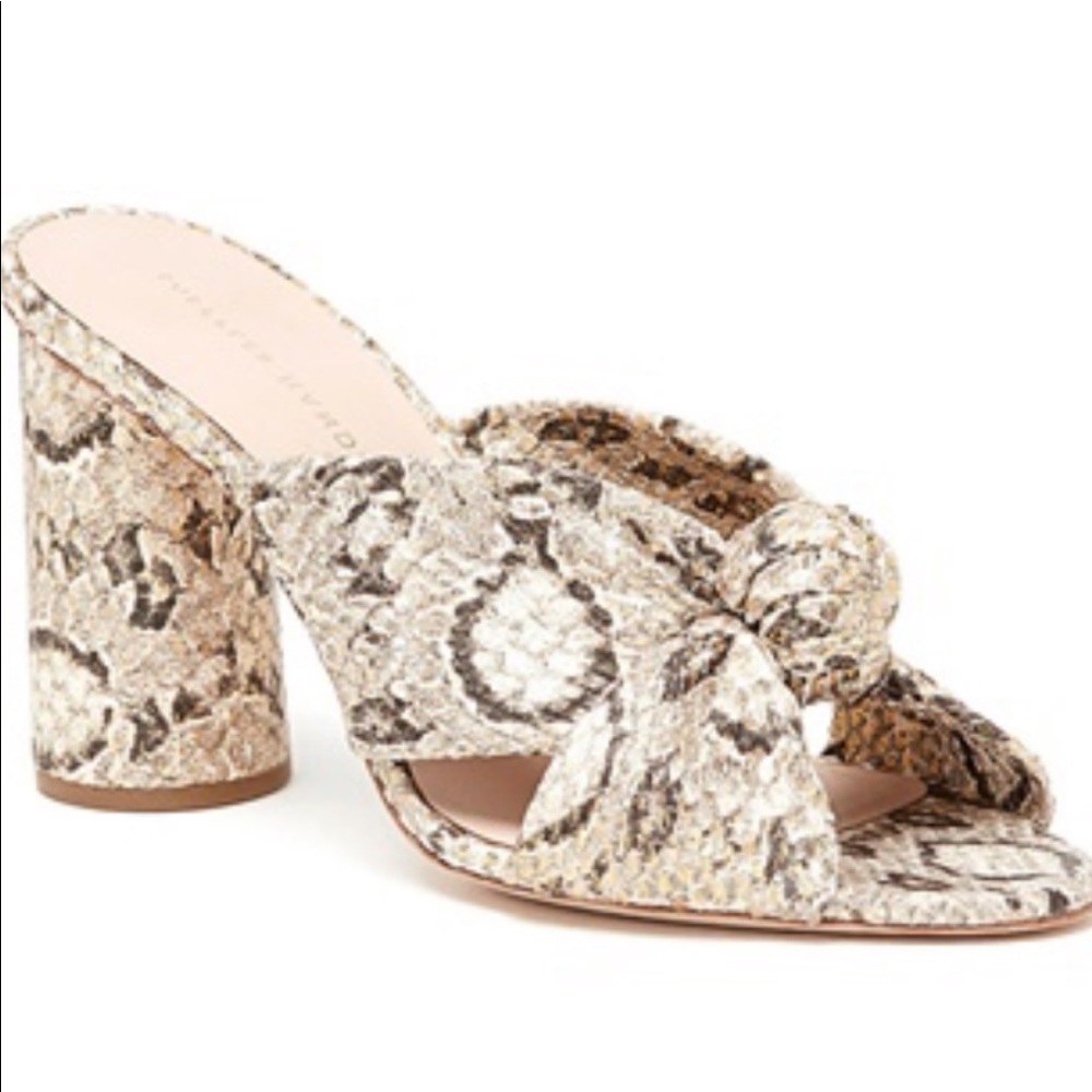 Loeffler Randall Coco Knot Mule Python 8.5 - image 2